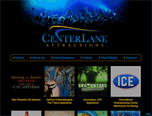 Tablet Screenshot of centerlaneattractions.com
